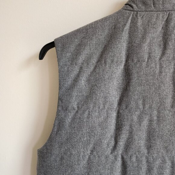 Large Gray Vest Coat Mens Jos A Bank New Tailored Fit Size L Nwt Zip Up Jacket - Picture 14 of 17